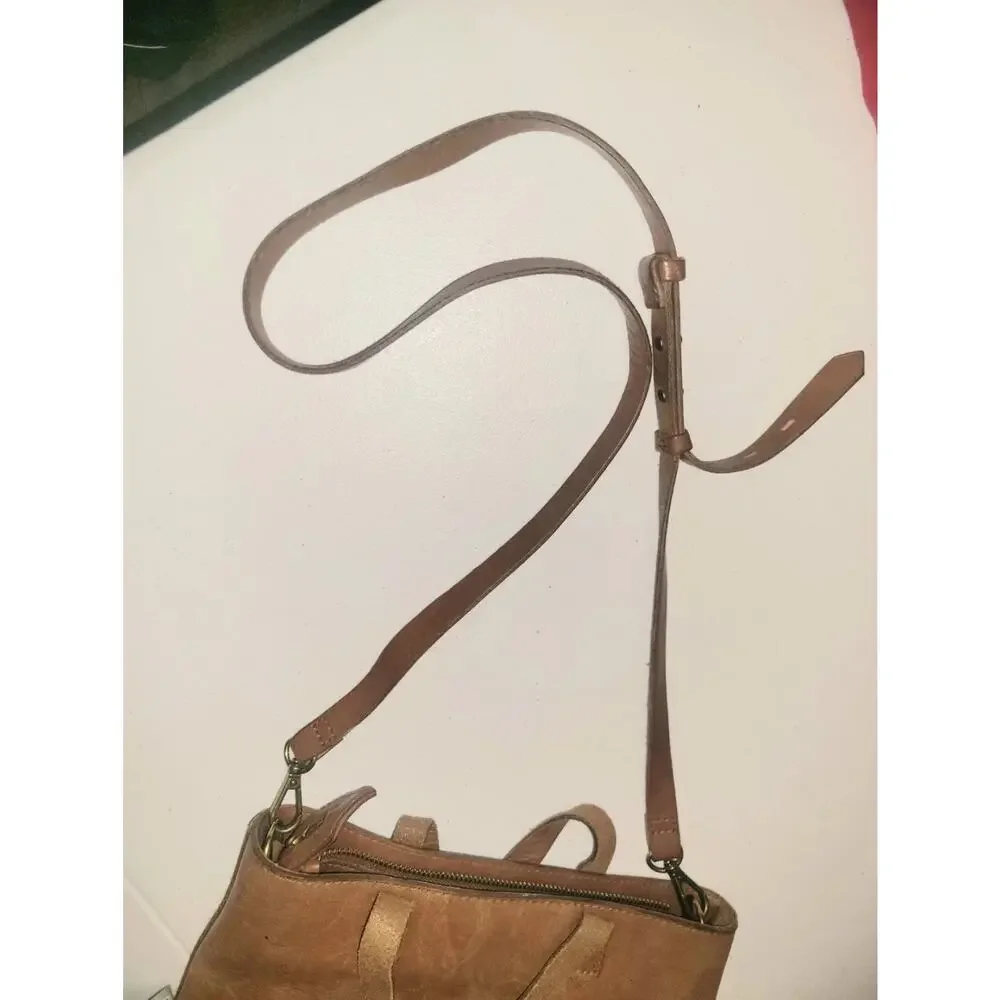 Madewell Crossbody Cow Leather Bag Purse Brown Timeless Staple Piece Minimalist